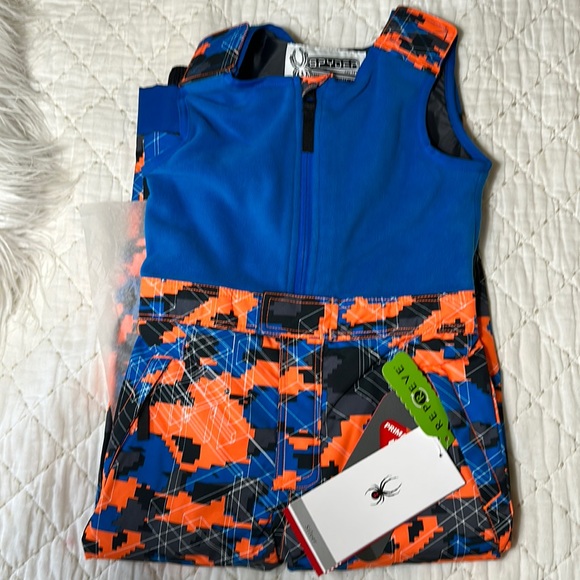 Spyder bib insulated ski pants - size 6. Mini Expedition - NEW WITH TAGS! - Picture 1 of 10
